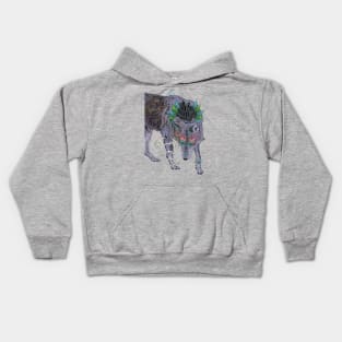 Journeying Spirit (Wolf) Kids Hoodie